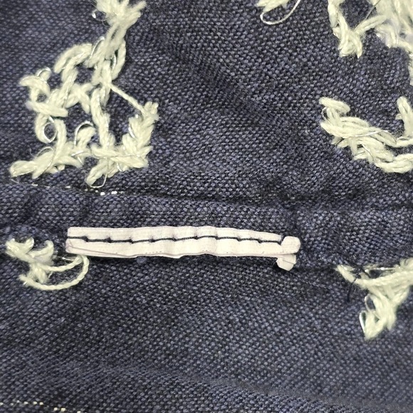 Fresh Produce Top Womens XL/XXL Blue Long Sleeve Pullover Embroidered Boho - Picture 7 of 13